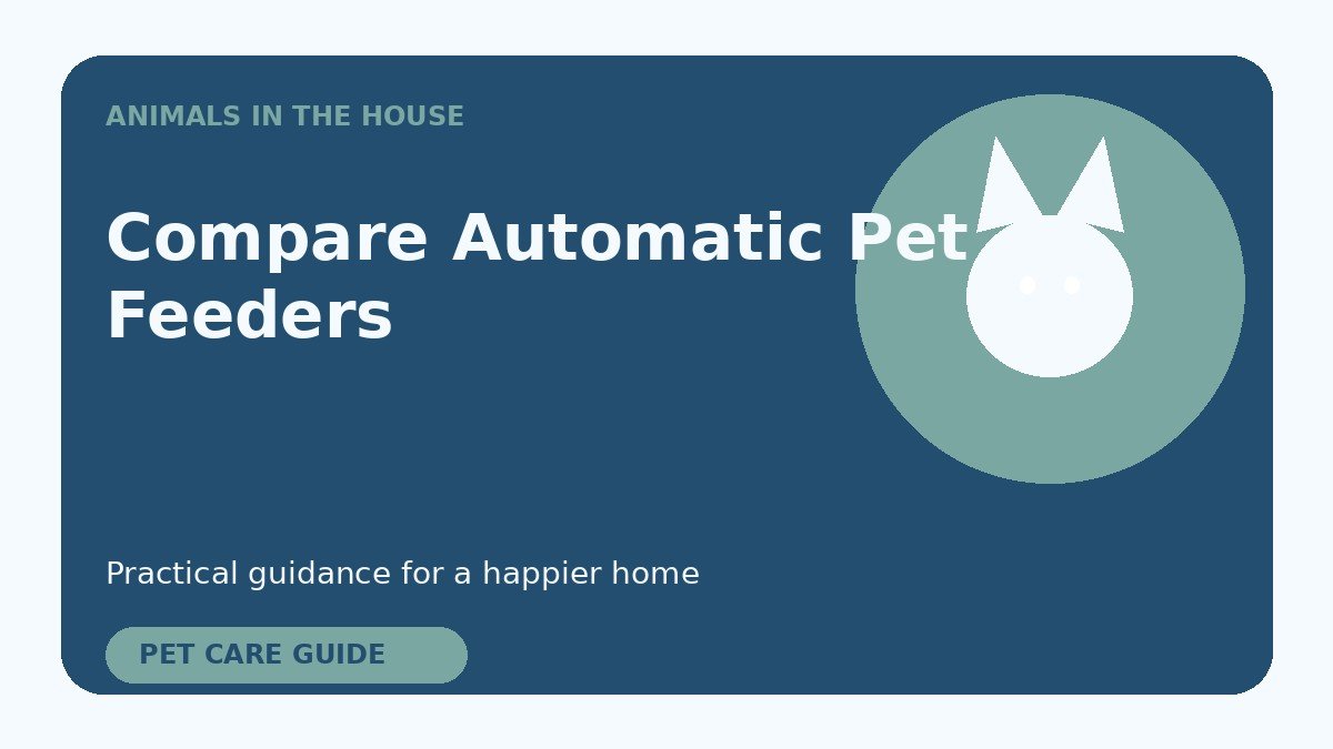 How to Compare Automatic Pet Feeders