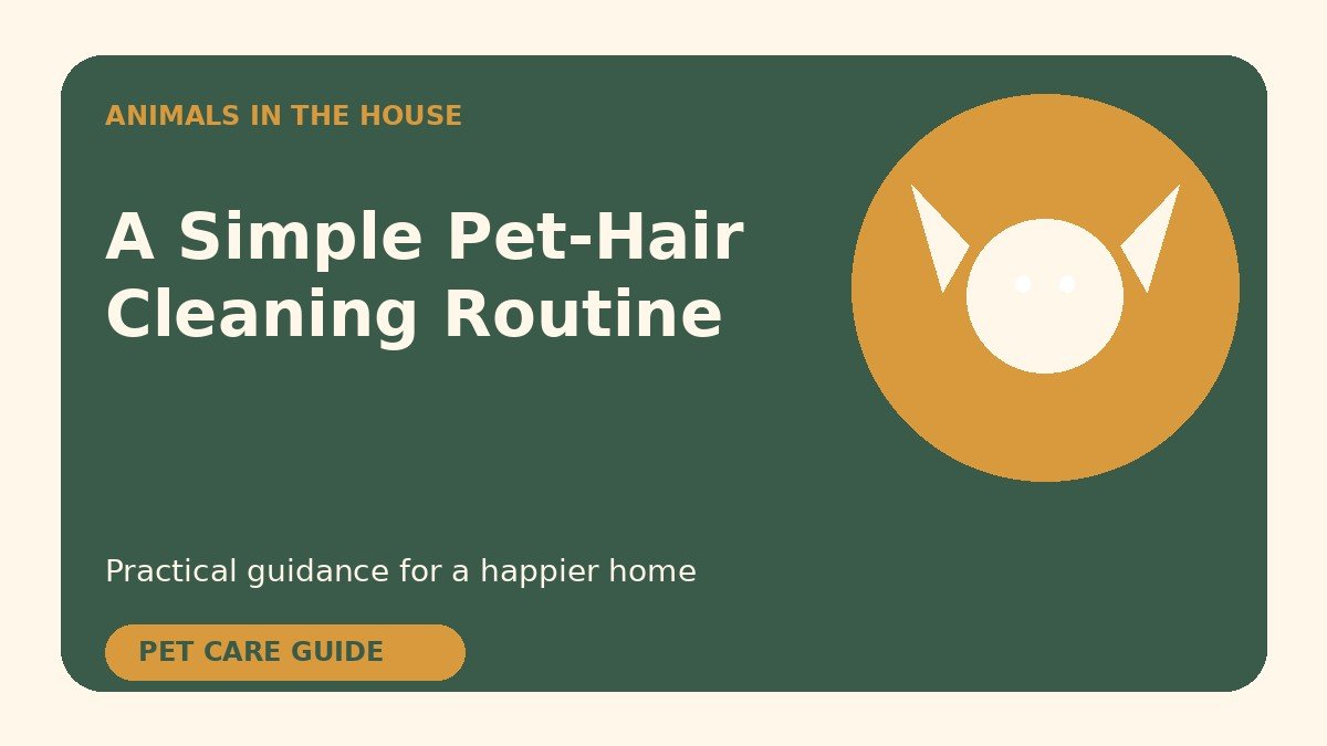 How to Build a Pet-Hair Cleaning Routine