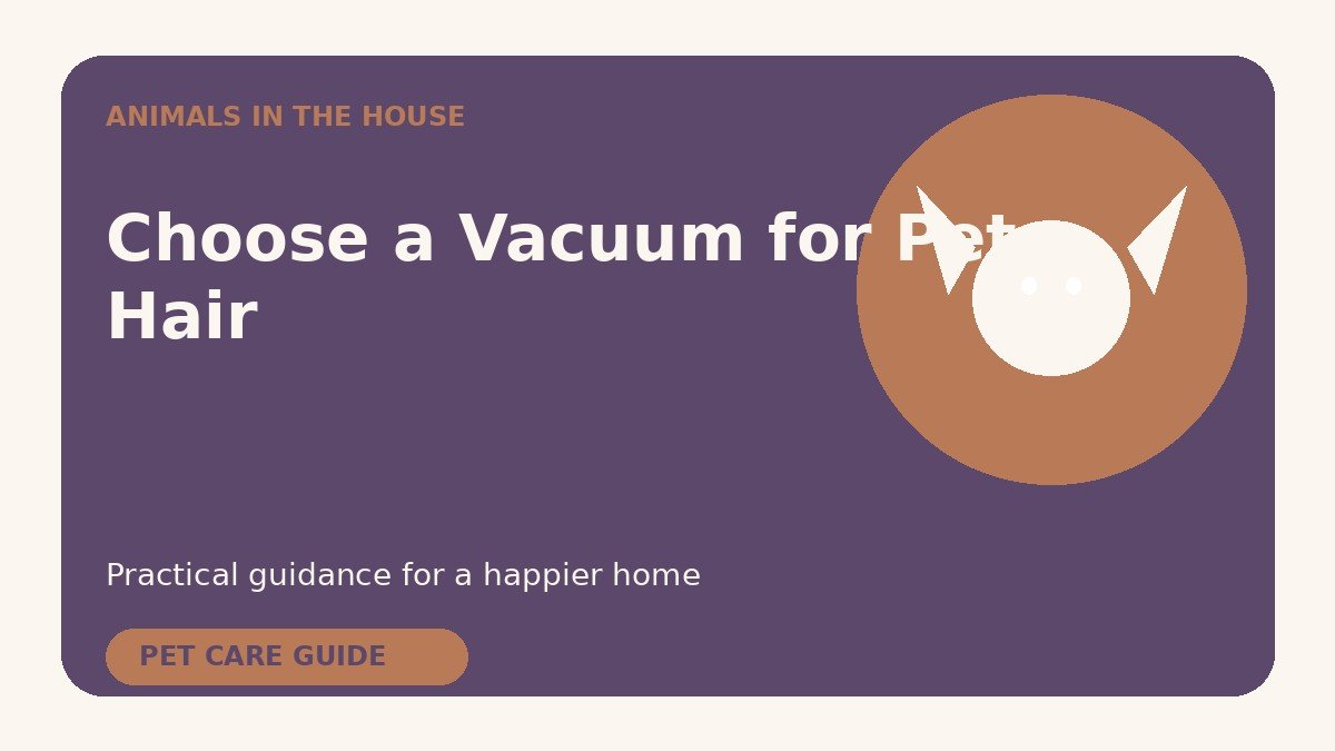What to Look for in a Vacuum for Pet Hair